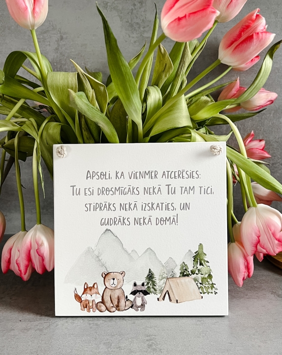 Koka dekors &quot;Apsoli, ka...&quot; Nr. 2